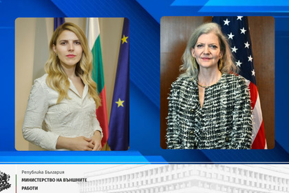 Министър Петрова обсъди присъединяването на България към Програмата на САЩ за безвизово пътуване с подсекретаря по политическите въпроси в Държавния департамент Алисън Хукър